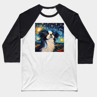 Japanese Chin Painting Baseball T-Shirt